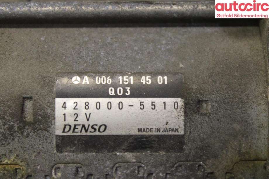 Starter diesel til Mercedes Sprinter 2006-2013 (Fase 1) (906) (906) (MERCEDES|A 006 151 45 01|A 651 906 00 26|)