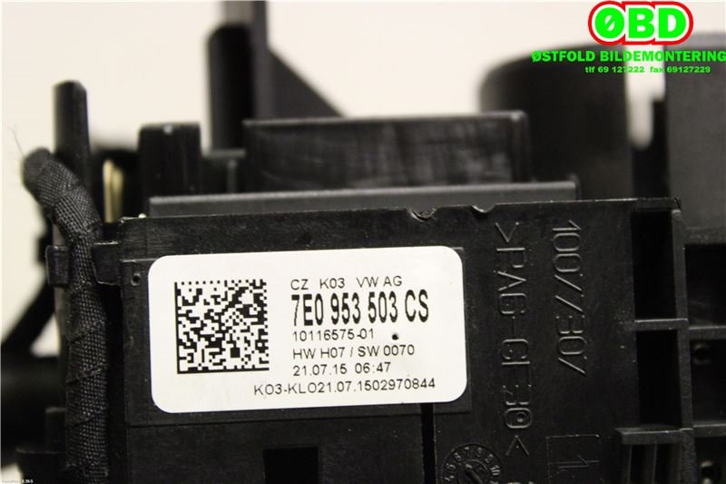Bryter combi til VW Transporter / Caravelle 2015-2019 (T6) (T6) (VOLKSWAGEN|7E0 953 507 C||7E0953503CS)