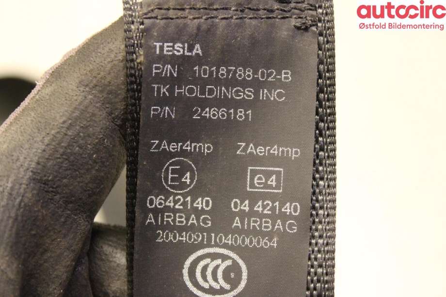 Airbag beltestrammer til Tesla Model S 2016-2021 (Fase 2) (TESLA|1018788-02-B|)