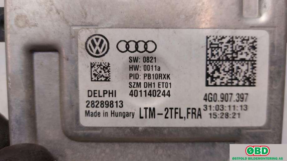 Styreenhet xenon/ballast til Audi A7 2010-2014 (Type I, Fase 1)  (AUDI|4G0 907 697||4G0907397)