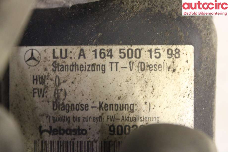Dieselvarmer til Mercedes GL 2006-2012 (X164) (X164) (MERCEDES||A1645001598)