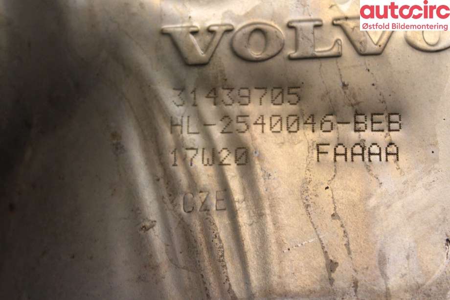 Katalysator til Volvo XC60 2014-2017 (Type I, Fase 2) (VOLVO|36012643|)