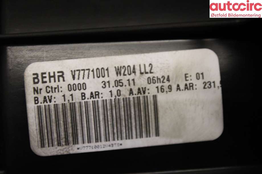 Varmeapparat motor til Mercedes C-Klasse 2011-2014 (Fase 2) (W204) (W204) (MERCEDES|A 212 820 07 08|)