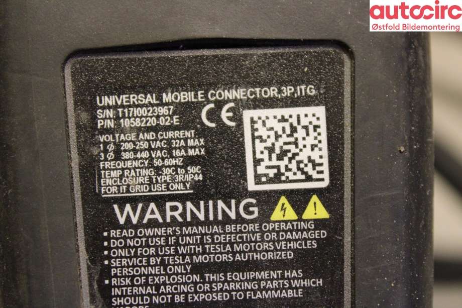 Batterilader kabel til Tesla Model X 2016-->>  (TESLA|)