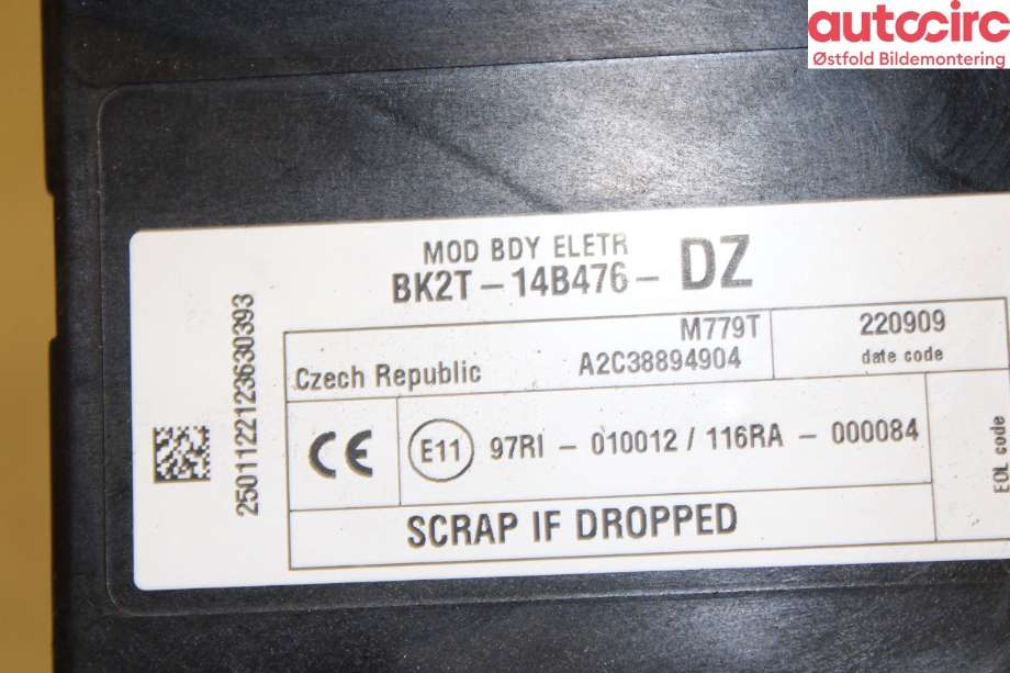Styreenhet comfort (BCM) til Ford Transit 2014-->>  (FORD|2294547|)