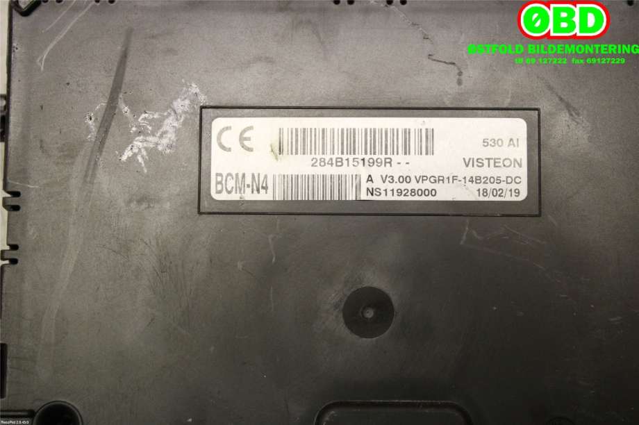 Styreenhet diverse til Renault Kangoo 2008-2021 (Type II) (RENAULT||284B15199R)