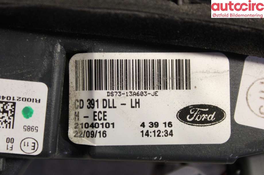 Baklykt venstre indre til Ford Mondeo 2014-2019 (Type V, Fase 1) (FORD|2345657|)