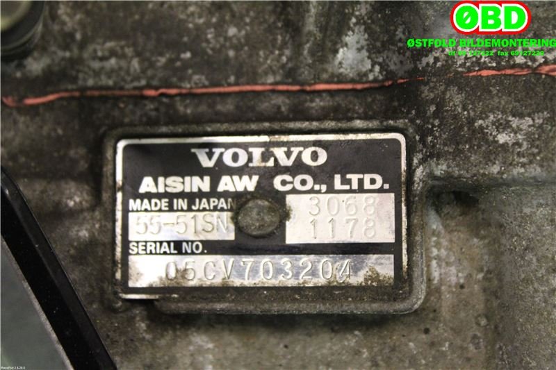 Girkasse automat til Volvo V70 2005-2007 (Type II, Fase 2)  (VOLVO|8251833||30681178)