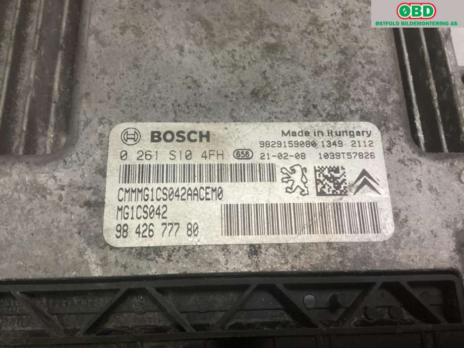 Styreenhet motor til Peugeot 3008 2016-->> (Type II)  (16 475 717 80|)