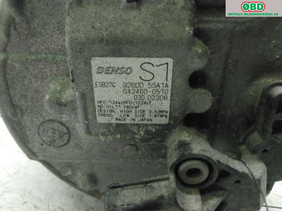 Aircondition kompressor til Nissan Leaf 2018-->> (Type II) (NISSAN|)