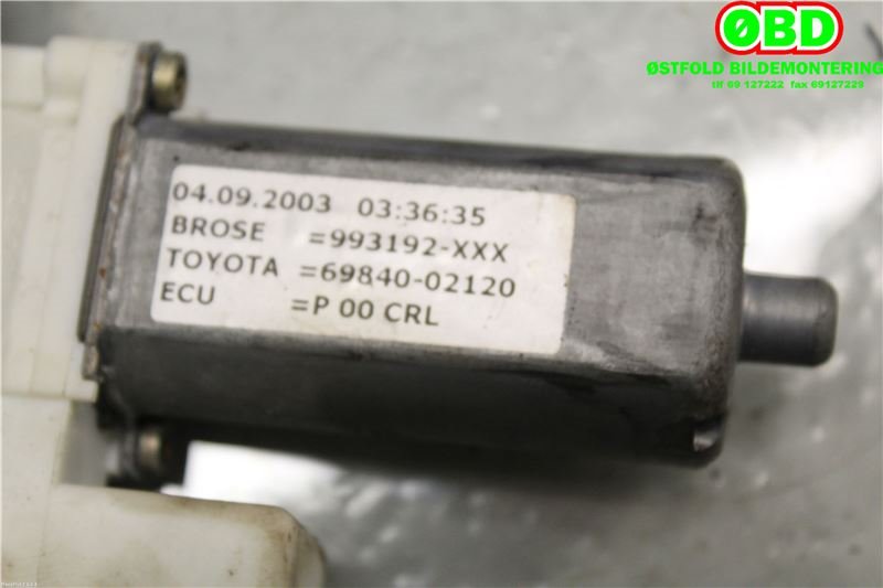 Ruteheis til Toyota Corolla 2002-2007 (TOYOTA COROLLA|6984002120|)