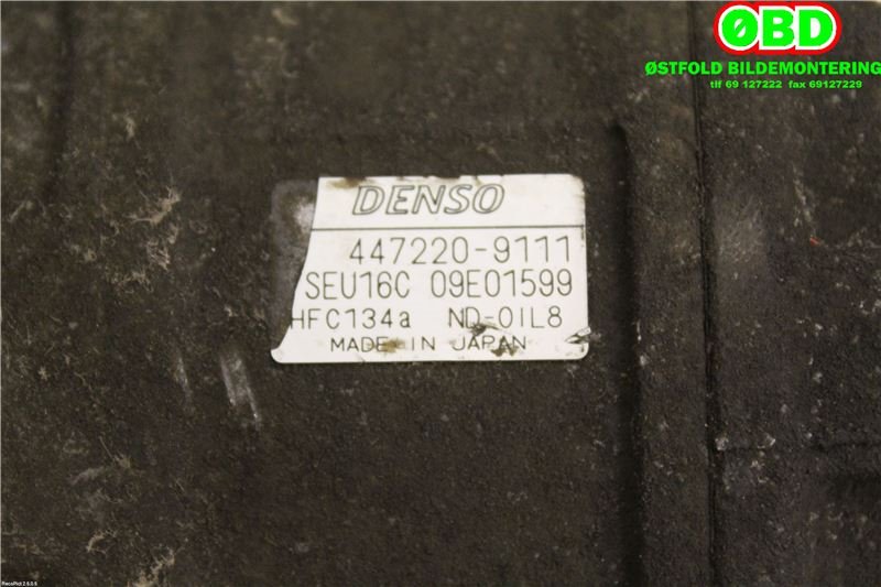 Aircondition kompressor til Porsche Cayenne 2002-2006 (Fase 1) (9PA) (9PA) (PORSCHE CAYENNE TURBO|948 126 011 01|958 126 014 01|)