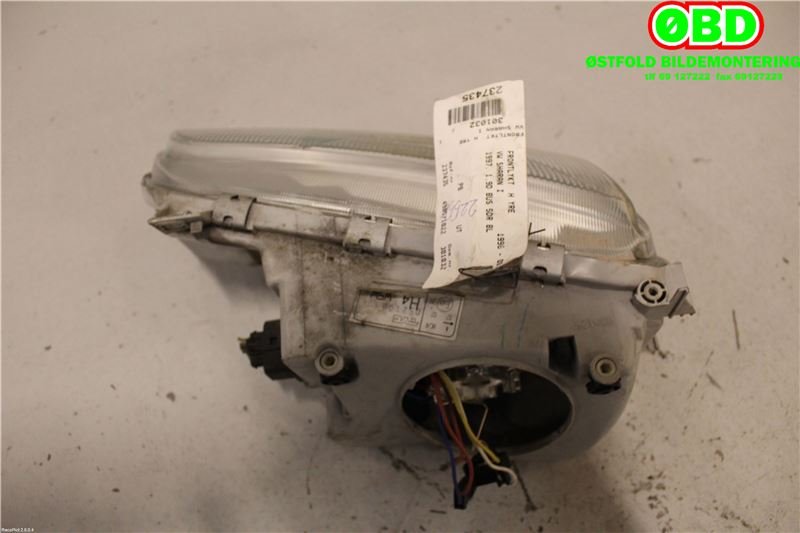 Frontlykt høyre halogen til VW Sharan 1996-2000 (Type I, Fase 1) (VOLKSWAGEN SHARAN|7M1 941 016 K|)