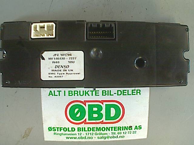 Varmeapparat betjening til Rover 75 1999-2005  (ROVER 75 1,8|JFC101786|)