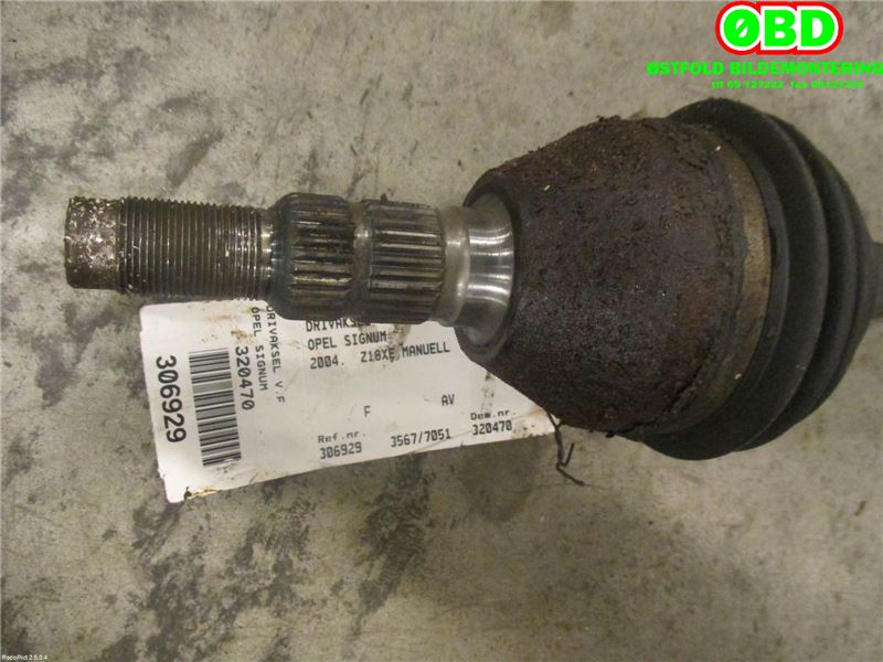 Drivaksel venstre foran til Opel Signum 2003-2006 (OPEL VECTRA-C-SIGNUM|24451255|374473|)