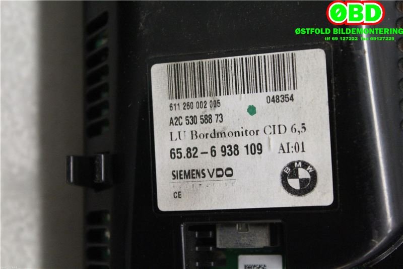 Instrument kjørecomputer til BMW 5-Serie 2003-2010 (E60/E61) (E60/E61) (BMW|65 82 9 193 758||65826938109)