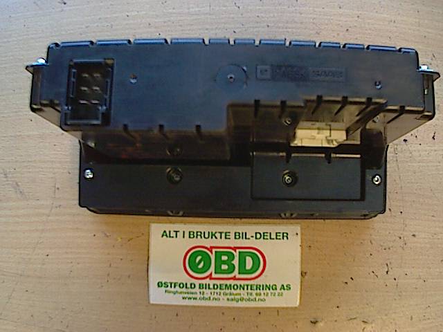 Varmeapparat betjening til Saab 9-5 2006-2010 (Type I, Fase 3)  (SAAB|12768924|F20316|)