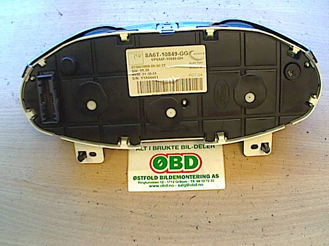 Instrumentpanel til Ford Fiesta 2008-2012 (Type VI, Fase 1)  (FORD|1786854||8A6T10849GG)