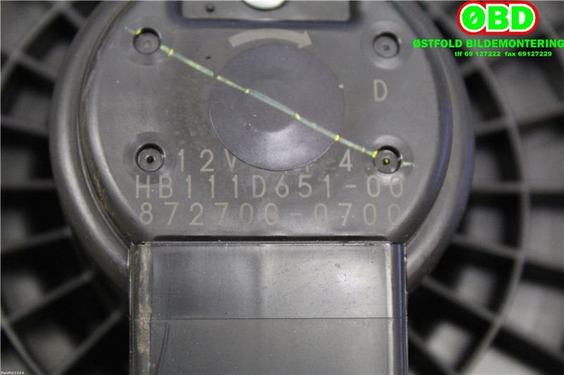 Varmeapparat motor til Mazda 6 2008-2010 (Type II, Fase 1)  (MAZDA|GS1D61B10|8727000700|)