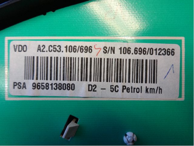 Instrumentpanel til Peugeot 407 2004-2010  (PEUGEOT||9658138080)