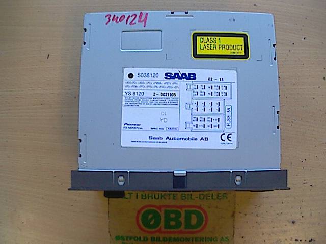 Bilstereo til Saab 9-5 2001-2005 (Type I, Fase 2)  (SAAB||FXM2017ZSA|5038120)