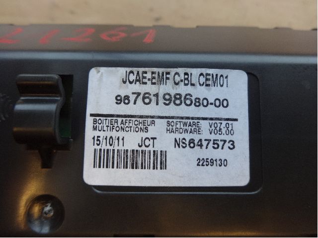 Instrument diverse til Citroën DS4 2011-2017 (CITROEN|9676198680|)