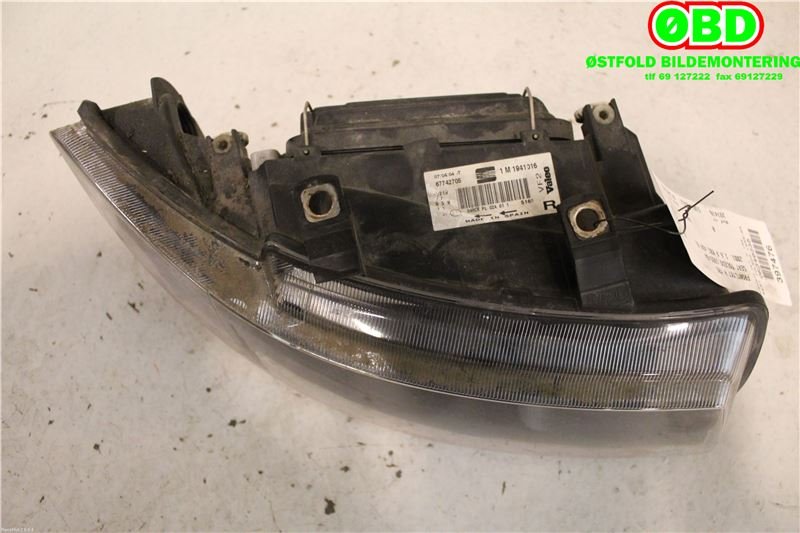 Frontlykt høyre halogen til Seat Toledo 1999-2005 (Type II)  (SEAT|1M1 941 016||1M1941016)