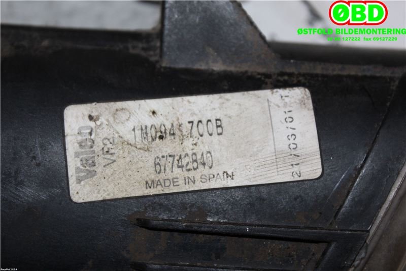 Tåkelykt venstre foran til Seat Toledo, 1999-2005 (Type II)  (SEAT|1M0 941 701 B)