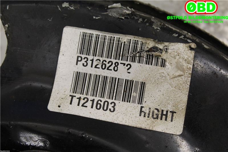 Hjulspindel høyre bak til Volvo XC90 2007-2014 (Type I, Fase 2)  (VOLVO|31277992|)