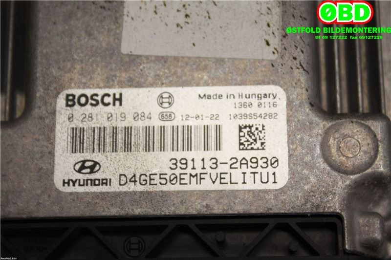 Styreenhet motor til Hyundai i30 2012-2017 (Type II)  (HYUNDAI|391132A930|0281019084)