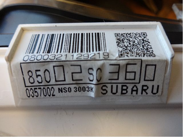 Instrumentpanel til Subaru Forester 2008-2013 (Type III) (SUBARU||85002SC360)