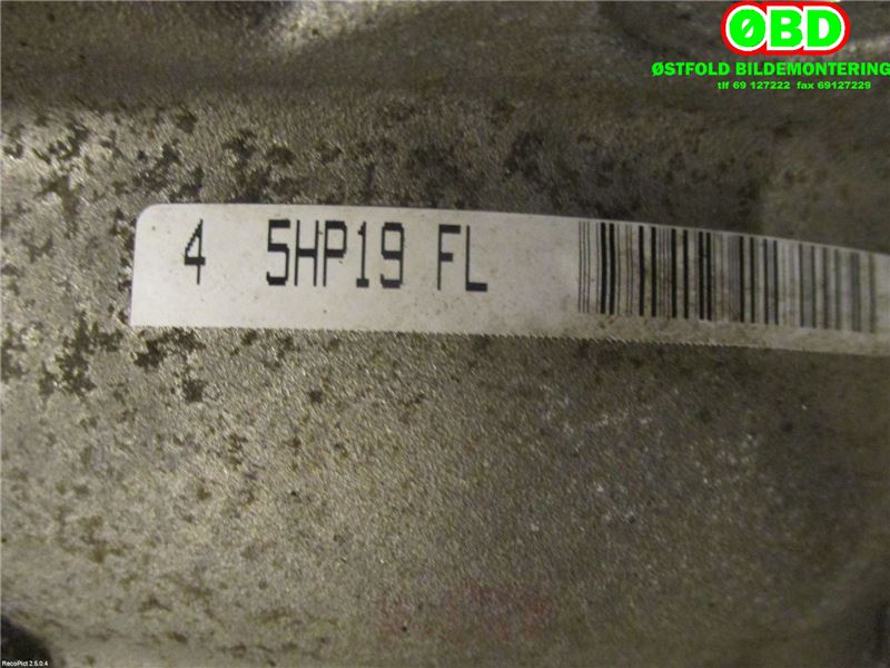 Girkasse automat til Audi A6 1997-2001 (Type II, Fase 1) (C5) (C5) (AUDI|01V 300 048 RX|EBY|)