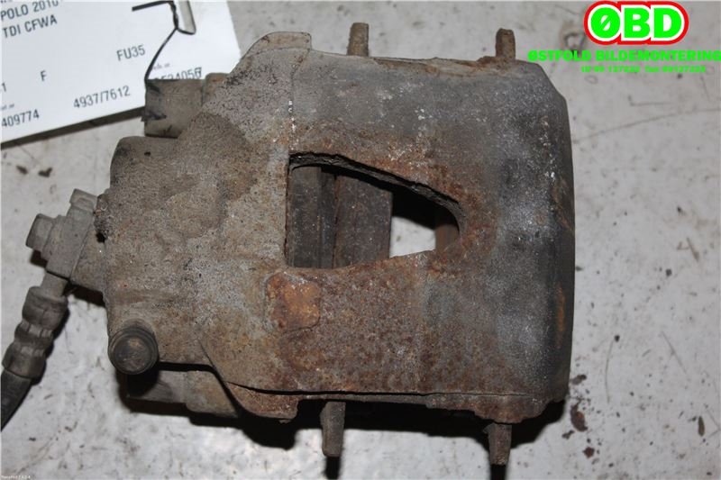 Bremsecaliper høyre foran til VW Polo 2009-2014 (Type V, Fase 1)  (VOLKSWAGEN|1K0 615 124 D|)