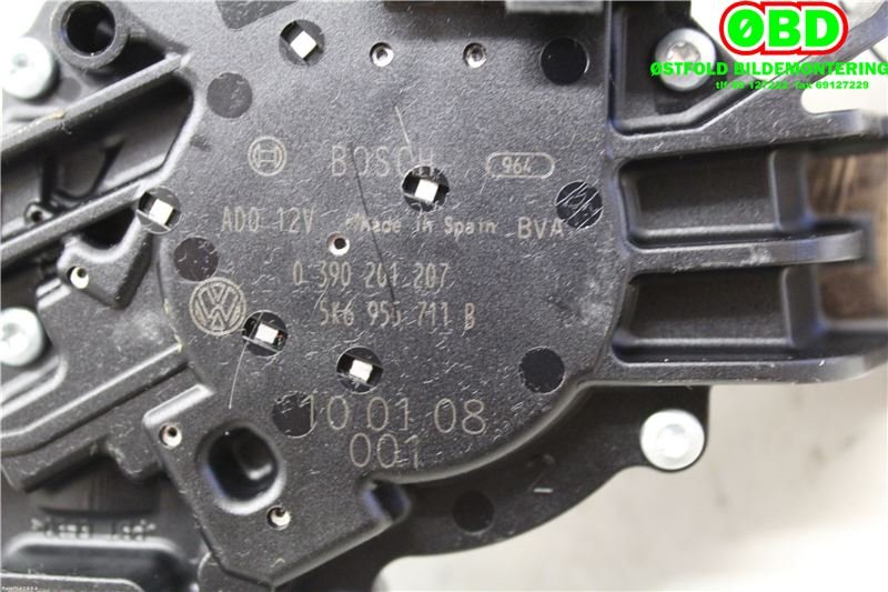 Viskermotor bakrute til VW Golf VI 2008-2012  (VOLKSWAGEN|5K6 955 711 B||5K6955711B)