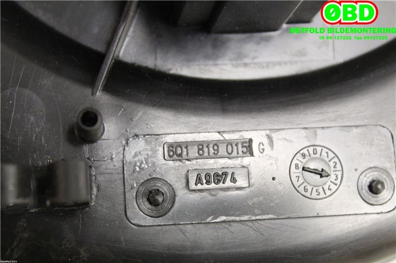 Varmeapparat motor til Škoda Fabia 2007-2010 (Type II, Fase 1) (SKODA|6Q1 819 015 H|6R1 819 015 A|6Q1819015G)