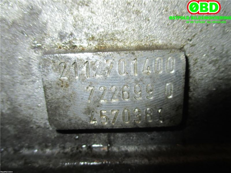 Girkasse automat til Mercedes E-Klasse 2002-2006 (Fase 1) (W211) (W211) (MERCEDES|A 203 270 45 00|72269905|)