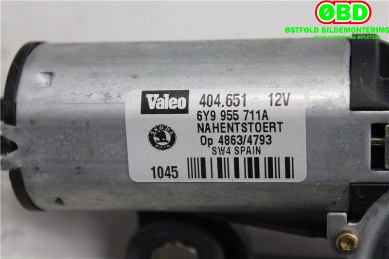 Viskermotor bakrute til Škoda Fabia 2000-2007 (Type I)  (6Y9 955 711 A||6Y9955711A)