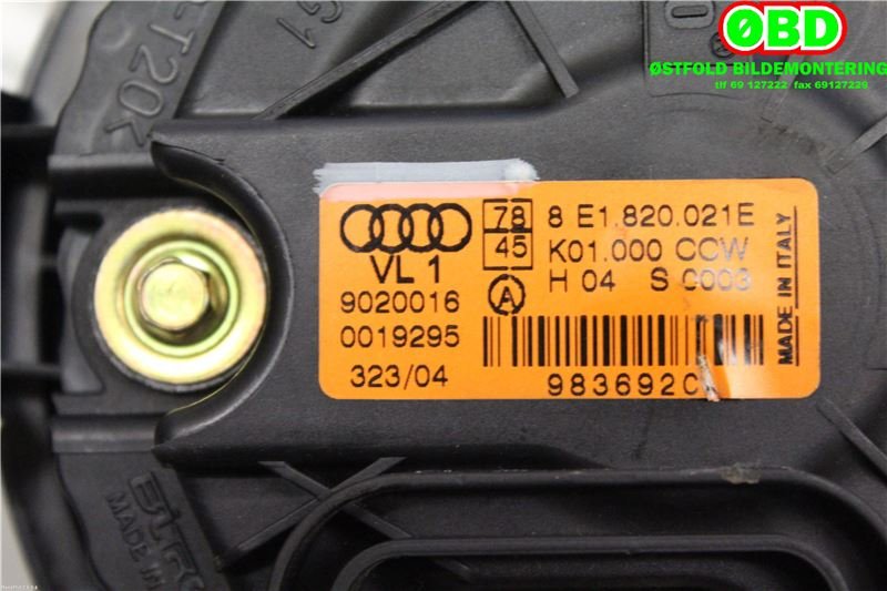 Varmeapparat motor til Audi A4 2004-2008 (Type III) (B7) (B7) (AUDI|8E1820021E|)