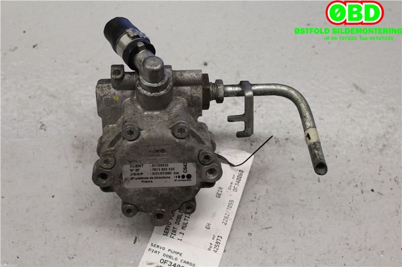 Servo pumpe mekanisk til Fiat Doblo 2006-2010 (Type I, Fase 2)  (FIAT|51729535|7613955535|)