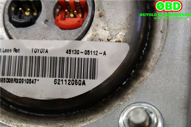 Airbag rattpute til Toyota Avensis 2003-2008 (Type II)  (TOYOTA|4513005112B0||4513005112A)