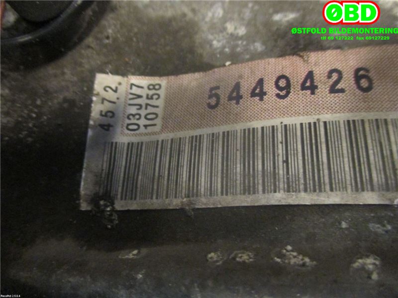 Girkasse automat til Saab 9-5 2001-2005 (Type I, Fase 2)  (SAAB|5449426|)