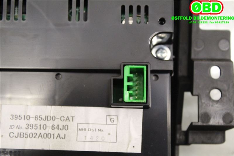 Varmeapparat betjening til Suzuki Grand Vitara 2005-2015 (Type III)  (SUZUKI||39510-65JD0-CAT)