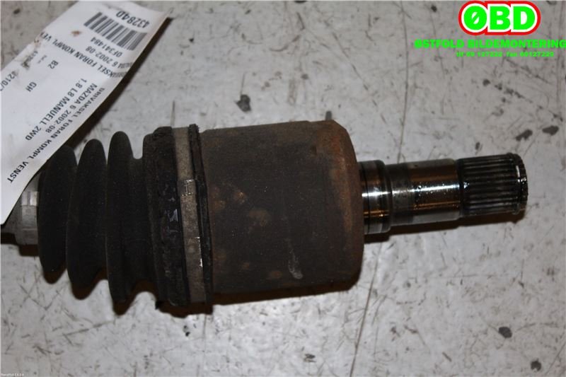 Drivaksel venstre foran til Mazda 6 2002-2008 (Type I)  (MAZDA|GD602560X|GD602560XB|)