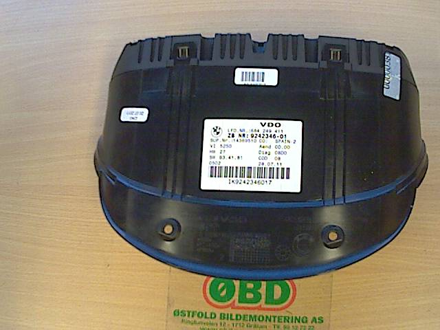 Instrumentpanel til BMW 3-Serie 2005-2011 (E90/E91/E92/E93) (E90/E91/E92/E93) (BMW|62 10 9 316 127|)