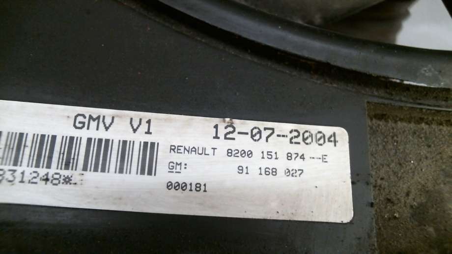 Kjølevifte til Opel Vivaro A 2001-2006 (OPEL|91159757|4408011|8200151874E)