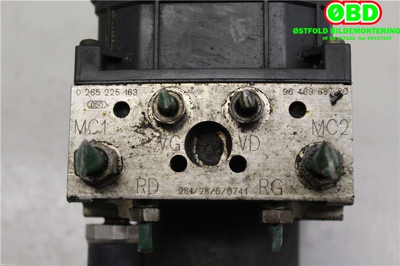 ABS sentral til Peugeot 307 2001-2004 (Fase 1)  (PEUGEOT|4541T2|0265225163|9646968780)