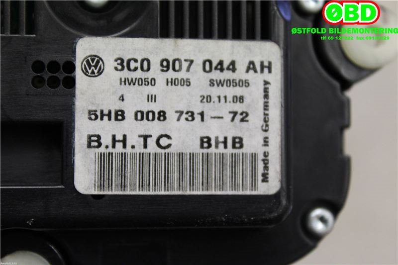 Varmeapparat betjening til VW Passat 2005-2010 (B6) (B6) (VOLKSWAGEN|3C0 907 044 BB||3C0907044AH)