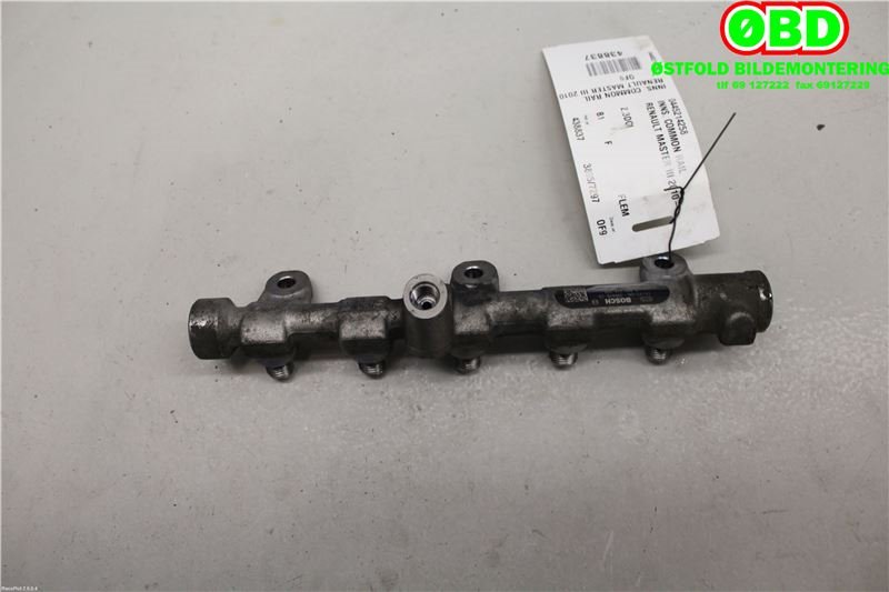 Dyseskinne (fuelrail) til Renault Master 2010-2013 (Type III, Fase 1)  (175215697R|0445214258)