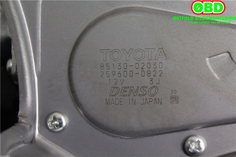 Viskermotor bakrute til Toyota Auris 2007-2010 (Type I, Fase 1)  (TOYOTA|8513002030|2596000822)