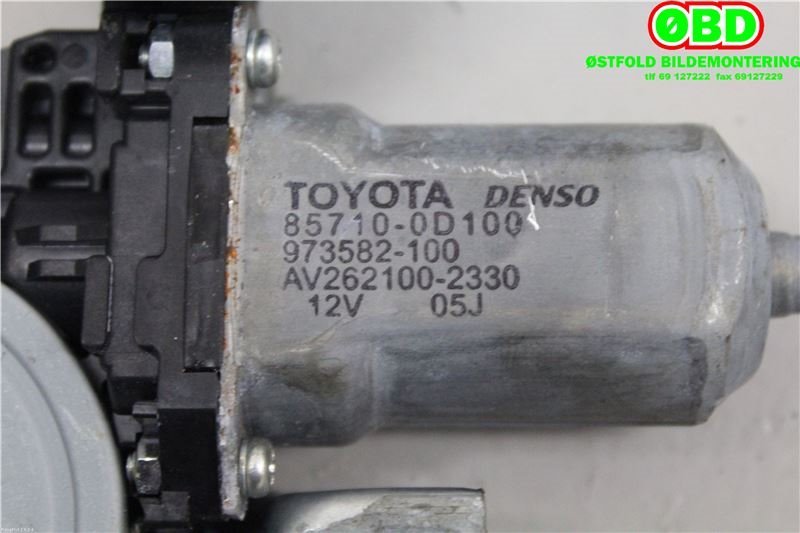 Ruteheis høyre foran til Toyota Auris 2007-2010 (Type I, Fase 1)  (TOYOTA|6981002320||857100D100)